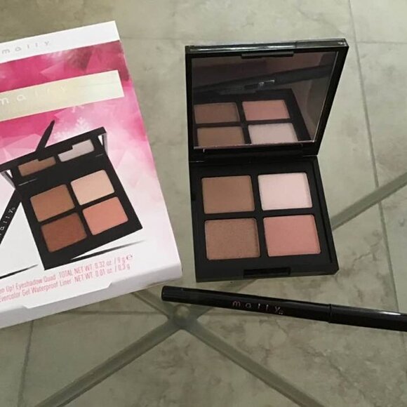 Mally Beauty Open up! Eyeshadow Quad & Gel Waterproof EyeLiner - BRAND NEW - Picture 1 of 12